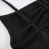 Sleeveless Skinny Shirring Spaghetti Strap Bodysuit for Women Vacation Camisole